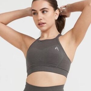 Oner Active Effortless High Neck Sports Bra - Deep Taupe